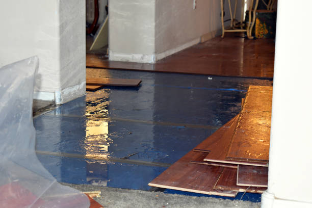 Professional Flood Damage Restoration technician working in Northfield, NJ